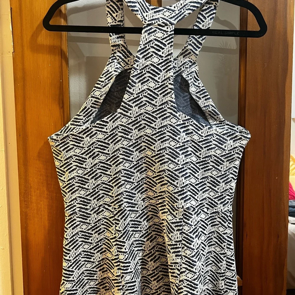Anthropologie Navy/White Peplum Tank, L - Picture 4 of 4